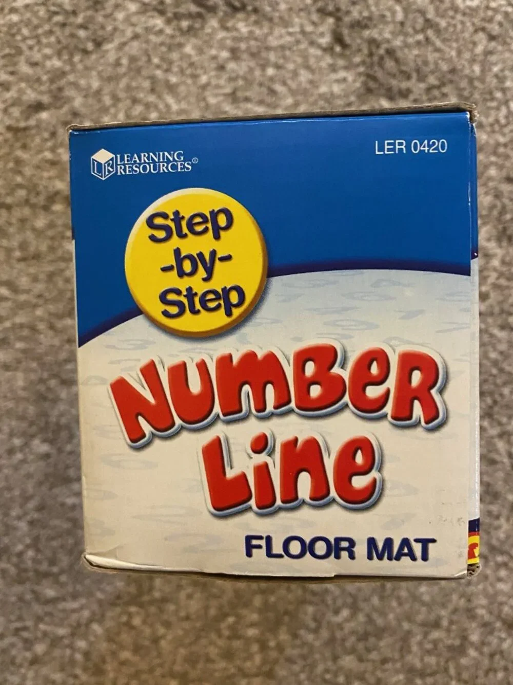 New Unopened learning Resources Step-by-Step Number Line 1-20 Floor Mat 20''x1''